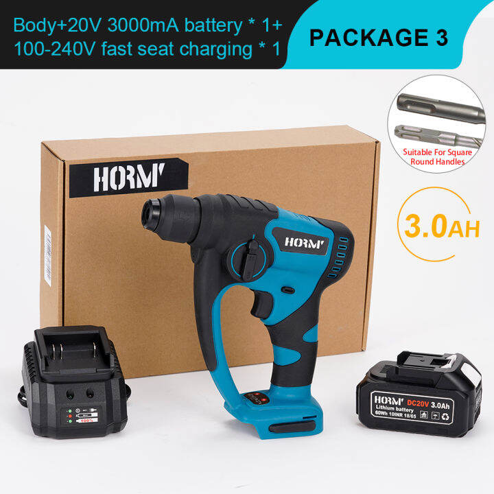 Brushless Cordless Electric Hammer Drill Demolition Rotary Power Tool For Makita 18v Battery