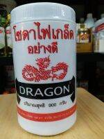 โซดาไฟ โซดาไฟเกล็ดอย่างดี น้ำหนัก 900 กรัม หรือ คอสสิต โซดา Dragon Reliable Uniform ใช้ล้างแอร์ ล้างตู้เย็น ใช้แก้การอุดตันของท่อน้ำ ท่อระบาย ชักโครก โถสุขภัณฑ์ อ่างล้างหน้า อ่างล้างจาน การอุดตันที่เกิดจากคราบไขมัน เส้นผม คราบสบู่ คราบผงซักฟอก