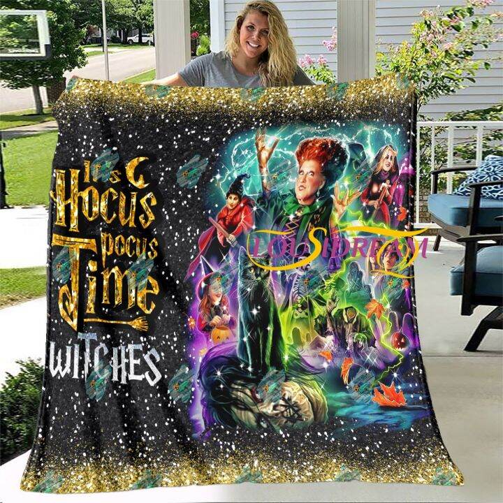 cw-hocus-pocus-throw-blanket-horror-blankets-for-beds-size-soft-bed-sheet-rome-cover-travle