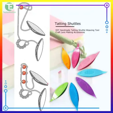 BUTUZE Tatting Shuttle Kit, 10 PCS Plastic Tatting Shuttle with