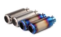 51mm 60mm Motorcycle exhaust sc Muffler Carbon Fiber proyect moto Escape with DB Killer for Z400 MT07 MT09 R3 R25 Z650 z250 z300