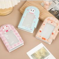 BOWENDA Kawaii Mini Stamp Book Photo Collect Book School Stationery Inner Pages Binder Photocards Collect 3 inch Photo Album Photo Organizer Kpop Photocards Binder Idol Sleeves