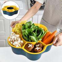 Fruit and Vegetable Strainer ตะกร้าล้างผัก 5 ช่องพร้อมตะแกรง ขนาด 33x11 cm ST200224-7