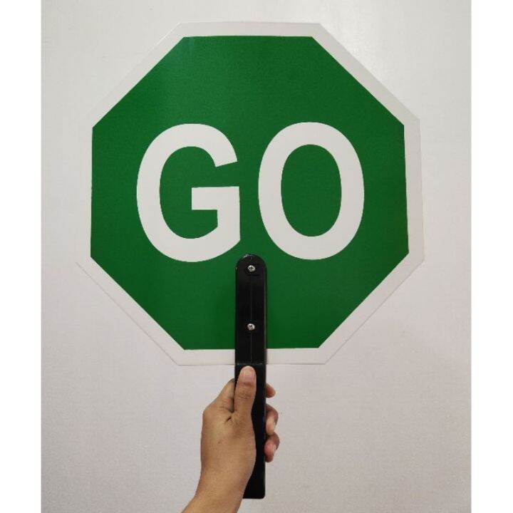 Stop And Go Traffic Signage 14 x19 Lazada PH