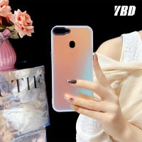 เคสโทรศัพท์แสงเลเซอร์ YBD สำหรับ OPPO A5S A7 A12 A11K F9 Pro A3S Realme C1 C2 A12E A1K อะคริลิคด้านล่างเคสวัสดุอะคริลิคป้องกันการตก