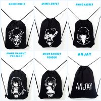 (Part 6) Stringbag Drawstring Backpack Bag TASLAN Premium New Material Kiiyoomii