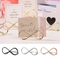 Fashion Metal Wedding Table Number Stand Picture Cards Display Stand Photo Clip for Home Office Wedding Party Desktop Decoration