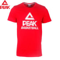 PEAK Basketball Jersey T Shirt Breathable Quick Dry Running Tee Basketball Unifrom Basketball Men‘s Sportswear Tops