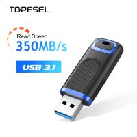 TOPESEL แฟลชไดร์ฟ USB 3.1 Gen 2แฟลชไดร์ฟความเร็วสูง128G ทัมป์ไดร์ฟ256กรัมการ์ดรีดเดอร์ข้อมูลแท่ง