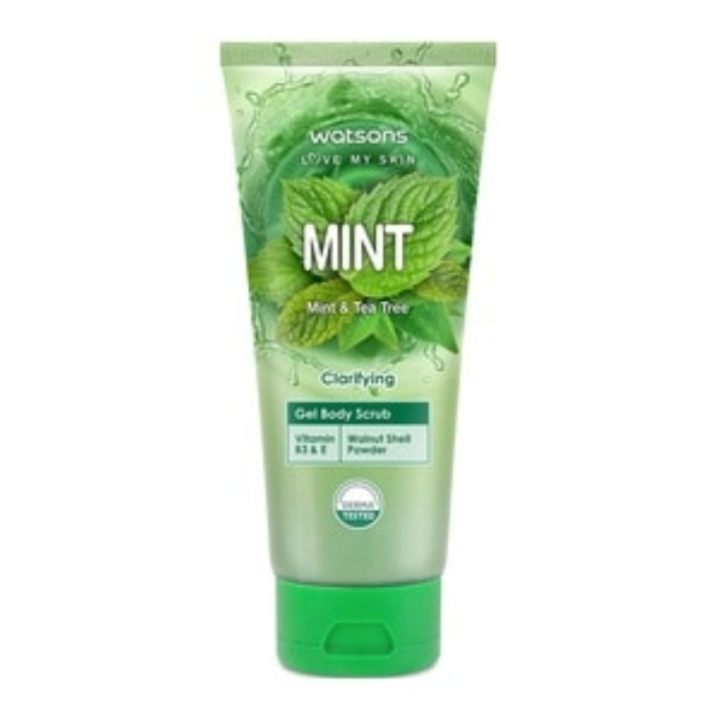 WATSONS Mint and Tea Tree Oil Scented Gel Body Scrub Lazada