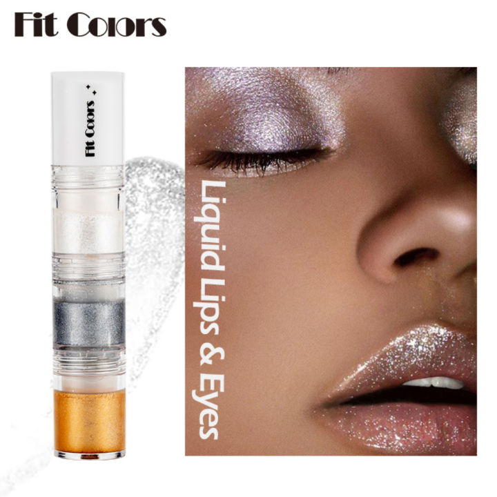 fit-colors-elecool-official-store-3-pcs-diamond-eyeshadow-liquid-pearlescent-fine-shine-waterproof-anti-sweat-high-color-ติดทนนานไม่หลุดง่าย3-in-1-eye-shadow-liquid-makeup-cosmetics