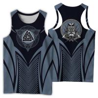 Viking symbol odin Tattoo 3D Printed men shirt vest Harajuku Fashion Sleeveless T-shirt summer streetwear Uni tank tops