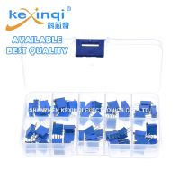 50pcs/box 3296W Multiturn Trimmer Potentiometer Kit High Precision 3296 Variable Resistor 500R 1K 2K 5K 10K 20K 50K 100K 200K 1M