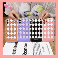 Fashion Geometric Rhombus Grid Case for VIVO Y15S Y15A Y12s Y12A Y20 Y20i Y20s Vivo 11 Y12 Y15 Y17 Y19 Y81 Y83 Y66 Y67 V5s V20 Pro V9 V11i X60 Y1S Y91