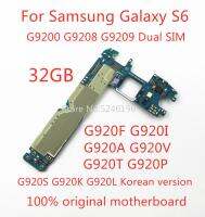 เมโมฮอน G920AVTP G920I G920F G9200 Samsung Galaxy S6ขนาด32GB G920SKL ปลดล็อคเมนบอร์ด Asal