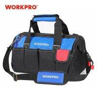 (RUIO)WORKPRO 4ขนาดชุดเครื่องมือกระเป๋ากันน้ำการจัดเก็บกระเป๋าเครื่องมือผู้ชาย39; S มัลติฟังก์ชั่กระเป๋าเครื่องมือออแกไนเซอร์ช่างไฟฟ้ากระเป๋าสะพาย