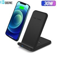 DCAE Fast 30W Wireless Charger Dock Station For iPhone 14 13 12 11 Pro Max Mini XS XR 8 Samsung S22 S21 S20 Quick Charging Stand