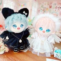 White Angel Dress Black Devil Clothes 20cm Suit 20cm Baby Star Cotton Doll