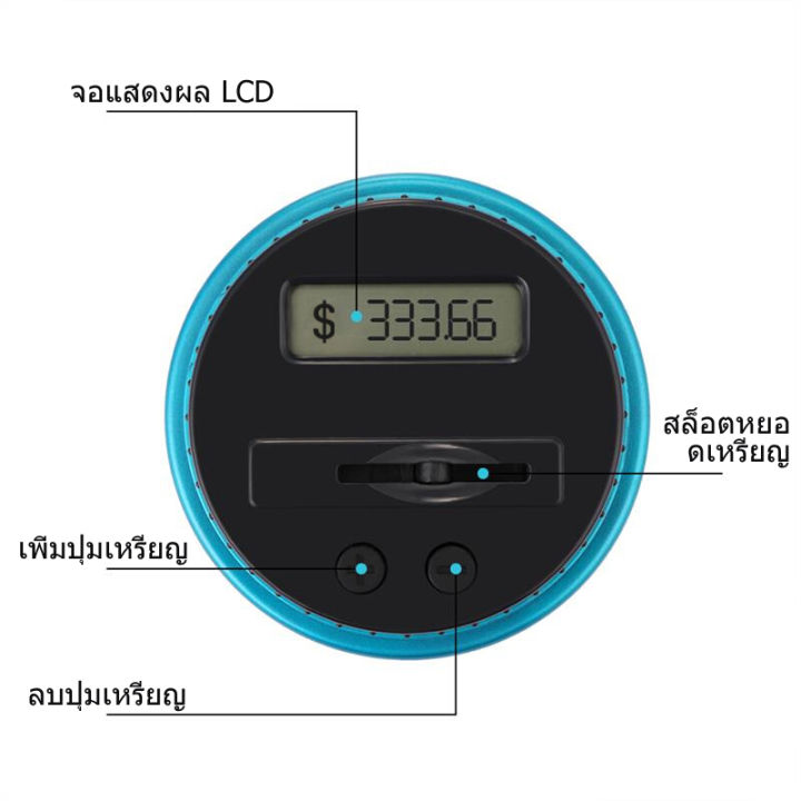 ส่งภายใน24ชม-zap128-กนะปุกออมสินนับเหรียญ-กระปุกออมสินขนาดใหญ่กระปุกออมสินขนาดใหญ่โปร่งใสสมาร์ทเครื่องนับเหรียญอิเล็กทรอนิกส์-digital-lcd-นับถังกล่องเก็บข