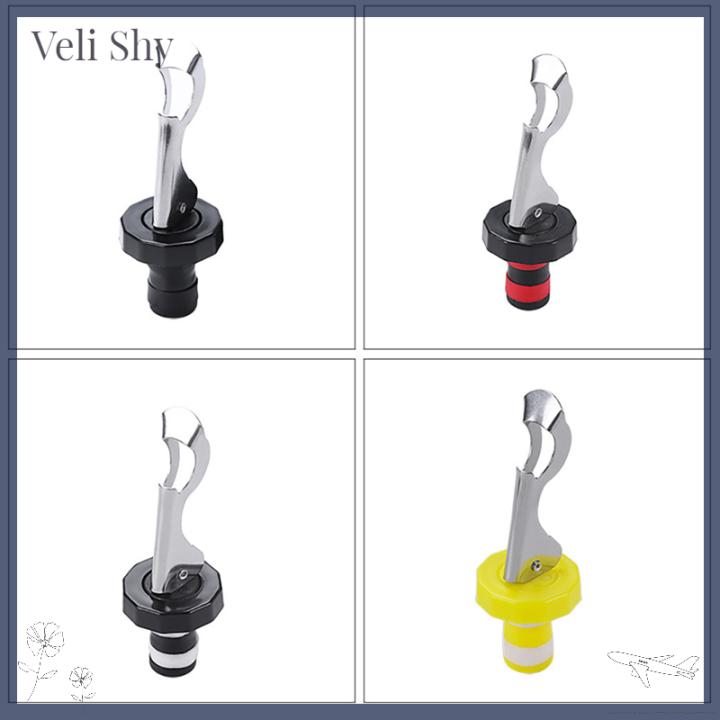 veli-shy-คันโยกหมวกพลาสติกจุกแชมเปญกันรั่วสแตนเลสจุกเครื่องดื่ม