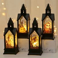 【YP】 Hanging Pumpkin Lantern Lamp Candle Decorations Hanted Horror Props