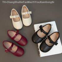 【hot】◐¤  Little Girls Mary Design Children Shoes Three Colors Round Toe 21-30 Kids Flats