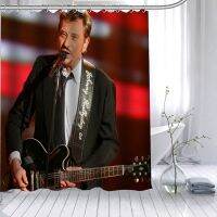 QSR STORE New Johnny Hallyday Custom Shower Curtain Waterproof Fabric Bath 180X200cm165X180cm Polyester Bathroom