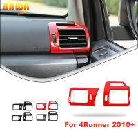 BAWA อุปกรณ์ตกแต่งช่องระบายอากาศทั้งสองด้านของคอนโซลกลางสำหรับ4Runner 2010 UP อุปกรณ์ตกแต่งภายในรถยนต์