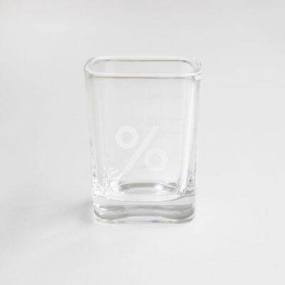 % Shot Glass แก้วช็อตกาแฟ ใส เนื้อแก้วหนาพร้อมตัวเลขระบุปริมาณ