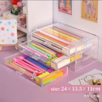 2021New Watercolor Pen Paintbrush Storage Box Document Holder Stationery Desktop Organizer Rack Multifunctional Cosmetic Case