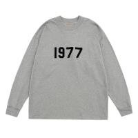 เสื้อยืดแขนยาวคู่ลายกลัว GOD1977ใหม่