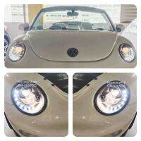 ?ถูกที่สุด? ไฟหน้า​ ไฟหน้า​แต่ง​โปรเจค​เตอร์​ VW​ BEETLE​ 1998-2006​ โคมดำ    KM4.5136❗❗ห้ามพลาด❗❗