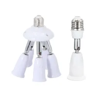 【YD】 Holder Socket Splitter Lamp Base E27 3 Heads Adjustable To Bulb Converter