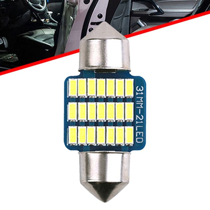 urust-ไฟท้ายรถ1pcs-31mm-ไฟอ่านหนังสือ21smd-ไฟโดมอลูมิเนียมสำหรับ-dc12v