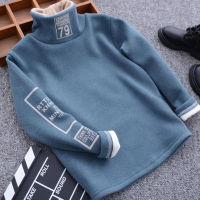 Children Tops 2021 Baby Kids Boy Winter Warm Turtleneck Sweatshirts Girls Boys Letter Pullover Tops for Children Fashion Clothes