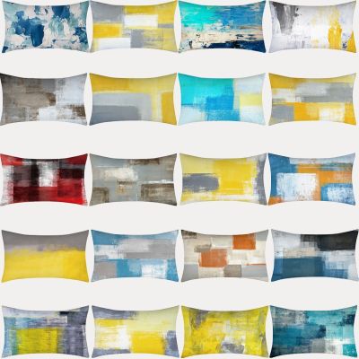 hot！【DT】❧☬♘  Graffiti Cushion Cover 30X50 Polyester Abstract Painting Pillowcase Sofa Covers
