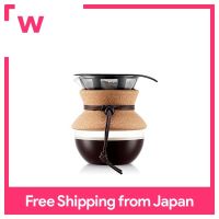 BODUM Bodum POUR OVER Stainless Mesh Filter Drip Coffee Maker 500Ml With Cork Cover 11592-109