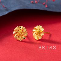 Original 18k Saudi Gold Earrings Nasasangla Variety Of Exquisite Flower Earrings