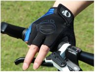 hotx【DT】 1Pair Half Cycling Gloves Anti-Slip Anti-sweat Left-Right Hand Anti Shock MTB Road