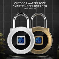 Biometric Fingerprint Bluetooth Padlock Smart Lock IP67 Waterproof Anti-Theft Security Tool for Gym Luggage Dormitory Backpack