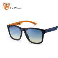 HU WOOD Brand Design Polarized Sunglass Skateboard Wood Sunglasses For Men Women Lenses Driving gafas de sol mujer GR8011