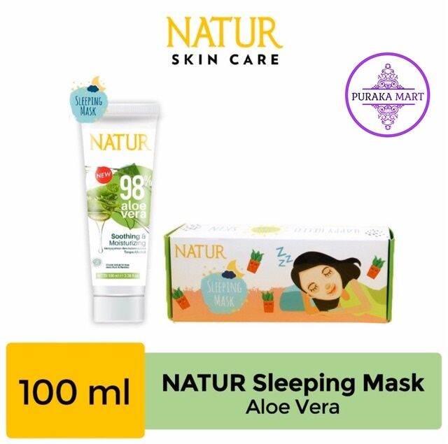 Natur Sleeping Mask Aloe Vera 100 ml Lazada Indonesia