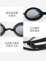 ต้นฉบับ Speedo new swimming goggles waterproof and anti-fog high-definition men and women universal professional flat light competition swimming glasses swimming cap genuine