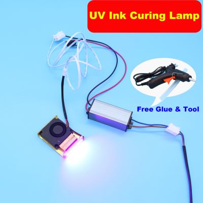 UV DTF Ink Curing Lamp For Epson R1390 L1800 XP600 L800 L805 Modification Air Cooling A3 A4 UV DTF Film LED Ultraviolet Light Rechargeable Flashlights