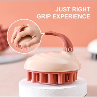 Silicone Shampoo Brush Hair Cleaning Brushes with Handle Shower Bath Scalp Massage Comb Hair Massager Bathroom Supply