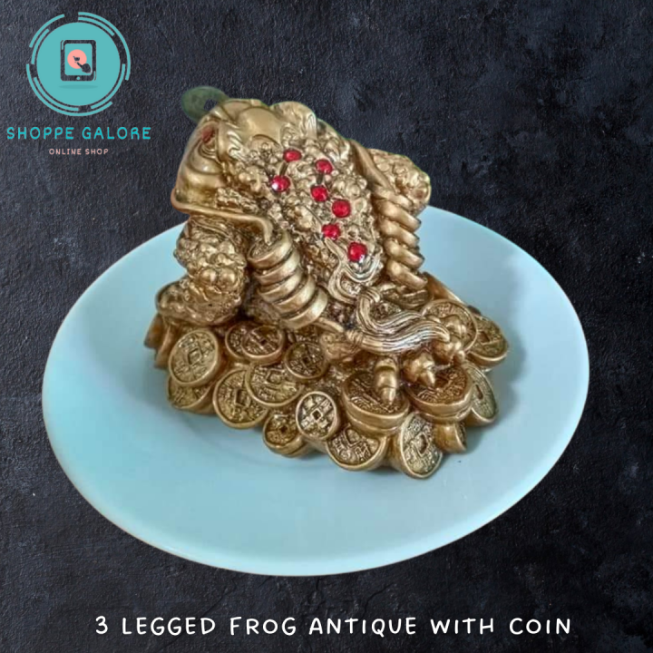 THREE LEGGED FROG WITH COIN WEALTH MONEY ATTRACTOR | Lazada PH