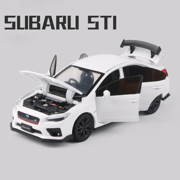 1-32-subaru-sti-wrx-2016-supercar-ล้อแม็ก-d-iecast-รถโมเดลขนาดเล็กรุ่นด้วยแสงรุ่นสำหรับเด็กรถ