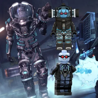 Mister Freeze DC Bruce Wayne ของขวัญวันเกิดของเล่นเพื่อการศึกษาเด็ก DIY Building Blocks Minifigures อิฐ Movie