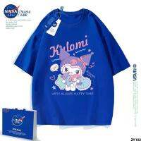 Kulomi แขนสั้นสำหรับเด็ก T เสื้อเด็กผู้หญิง nasa ชุดแม่ลูกอินเทรนด์เมโลตีฤดูร้อนการ์ตูนผ้าฝ้ายผู้ชาย