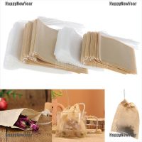 ♝ Happy New Year 100Pcs/Lot Paper Tea Bags Filter Empty Drawstring Teabags for Herb Loose Tea